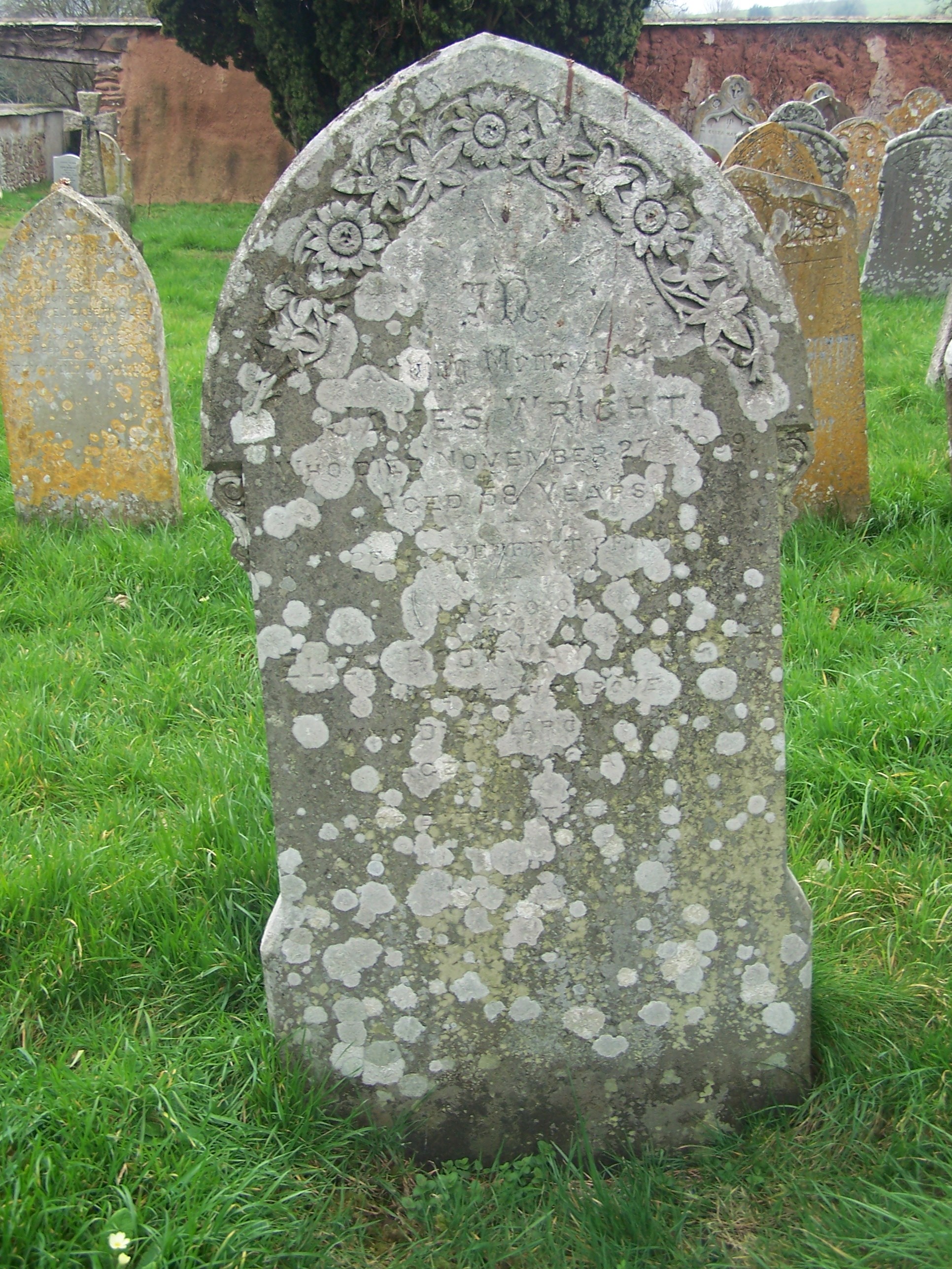 grave of jas wright and 
